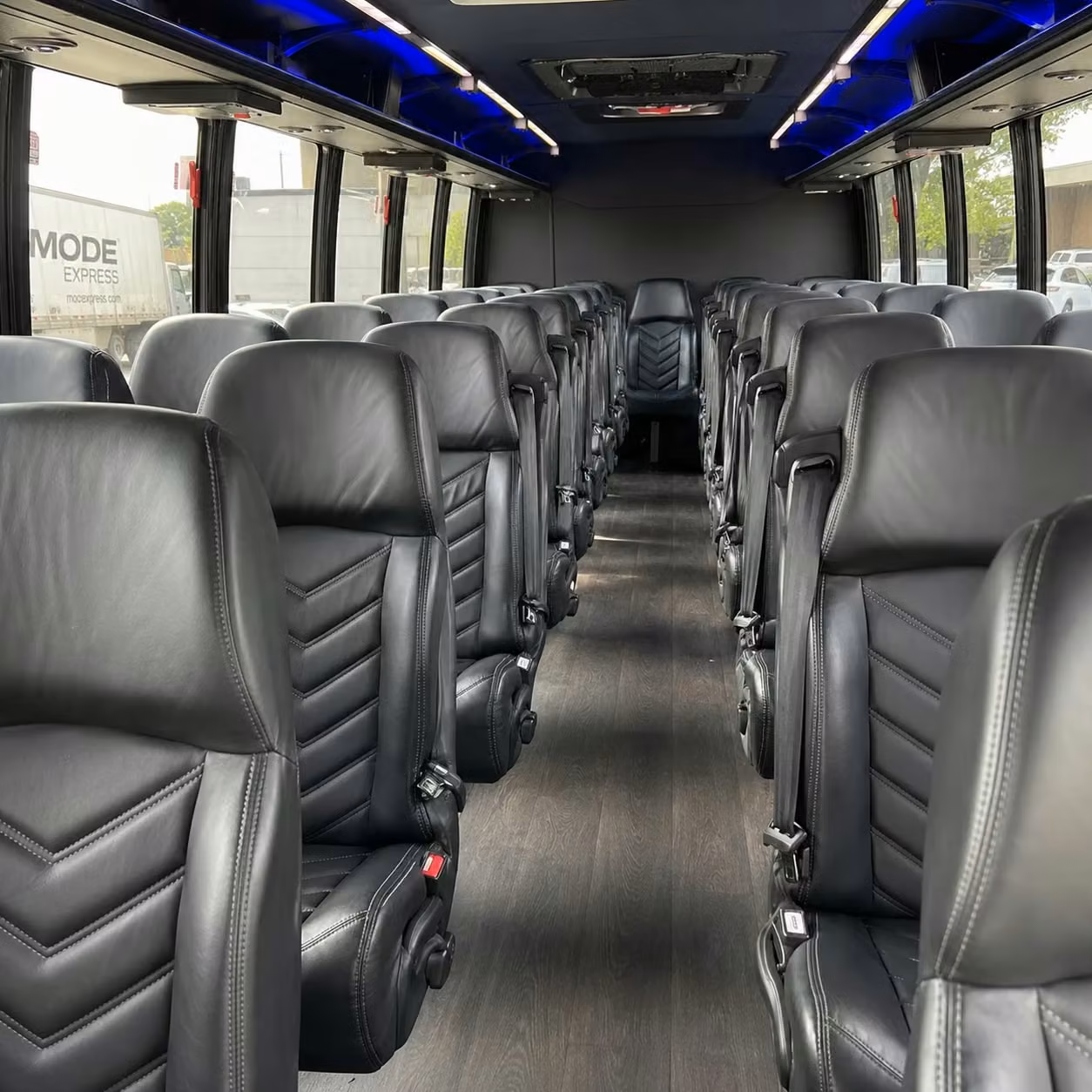 28 passenger minibus interior
