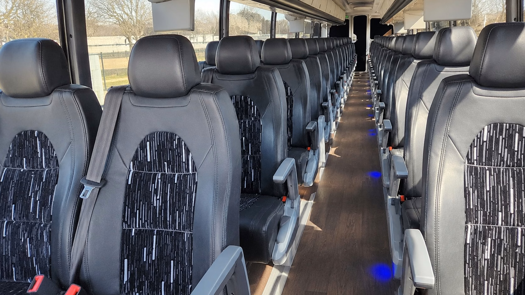 mckinney charter bus interior