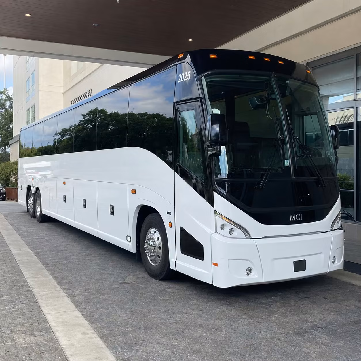 mckinney charter bus rental exterior