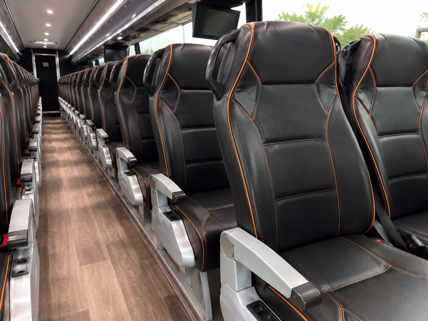 mckinney charter bus rental inside